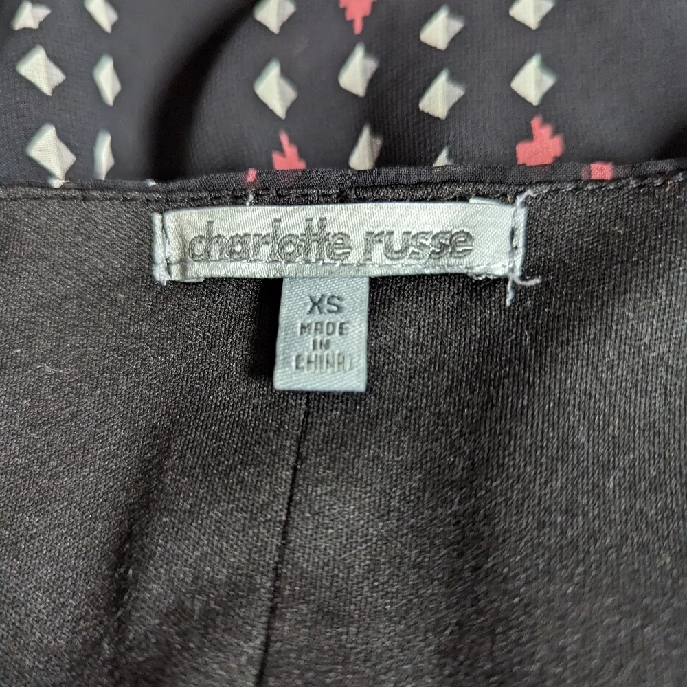 Charlotte Russe pattern high low dress. 731 - Picture 3 of 6